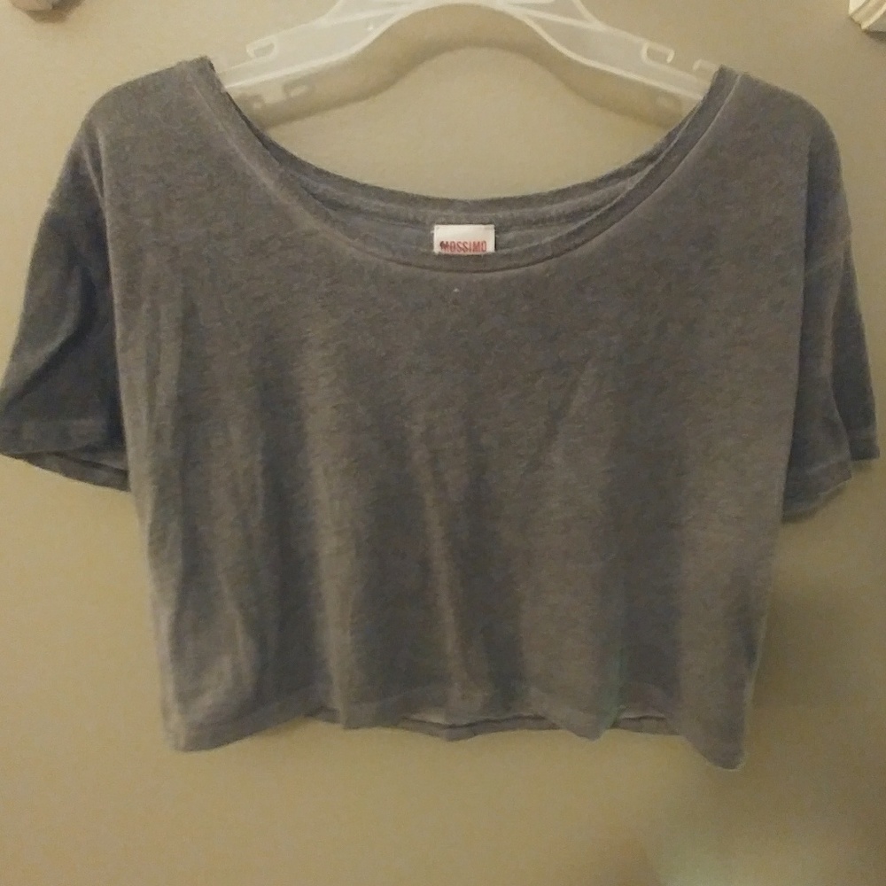 Cute Grey Crop Top